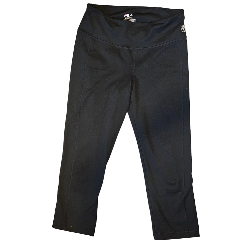 Fila Sport Black Leggings Full Length Pants Size Medium